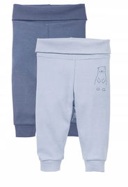 lupilu Zestaw 2 spodni dziecięcych niebieskie bawełniane 50/56 0-2 miesiecy