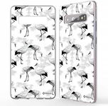 NALIA ultracienkie silikonowe etui plecki Samsung Galaxy A6 żurawie