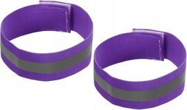 sourcing map 2 taśmy odblaskowe na ramię, nogi 35 x 4 cm fioletowe
