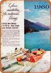 vintage retro plakat metalowa plakietka 20x30 cm