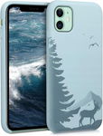 kwmobile Etui Apple iPhone 11 - silikonowe etui - Jeleń i las