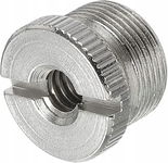 sourcing map Adapter gwintu 5/8 na 1/4 do statywy mikrofonu kamery srebrny