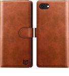SUANPOT iPhone 7 etui z klapką portfel BRĄZ