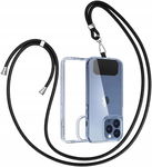 GUMO-LONG iPhone 13 Etui z TPU ze Smyczą - przeźroczyste