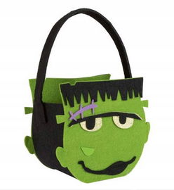 Filcowy koszyk na Halloween FRANKENSTEIN 20 cm LIVARNO