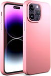 NEWTOP Etui kompatybilne z iPhone 14 PRO MAX - Różowe, Silikonowe