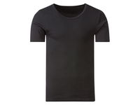LIVERGY T-shirt męski z bawełny czarny XL