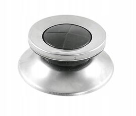 uxcell gałka uchwyt do pokrywki srebrna/czarna 1 sztuka