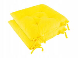 LIVARNO Poduszka na krzesło 40 x 40 x 4 cm 1 sztuka żółta