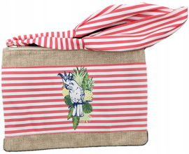 Kosmetyczka ESMARA SUMMER beżowy z opaską