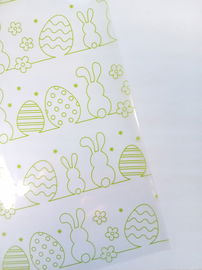 crelando Papier do pakowania WIELKANOC przeźroczysty pisanka 5 m x 70 cm