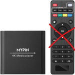 MYPIN Odtwarzacz Multimedialny 4K z HDMI i Wyjściem AV, USB i SD