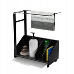 KYYLZ Organizer do Zlewu Slim Sink Caddy - Czarny, Stal Nierdzewna