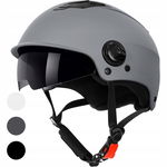 Kask WESTT Escape z daszkiem przeciwsłonecznym i lampką LED, Szary, L-XL