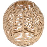 Happyyami Klosz rattanowy do lamp 14x15cm - Naturalny styl