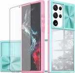 Asuwish Etui do Samsung Galaxy S23 Ultra 5G z ochroną aparatu Niebieski