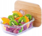 UMAMI szklany z bambusową pokrywką bento lunchbox 640 ml