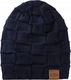REDESS Czapka Beanie dla mężczyzn i kobiet zimowa ciepła czarna unisex