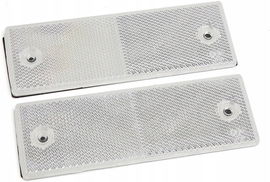 Odblask zestaw x 2 sztuki odblask do przyczep 145mm x 50mm