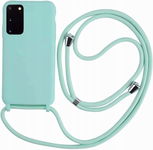 2ndSpring Etui silikonowe z smyczą do Samsung Galaxy S10 5G pistacjowe