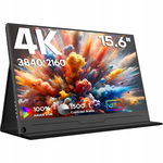 HONGO P156A06 - przenośny monitor 4K 15,6" UHD, IPS, 100% sRGB