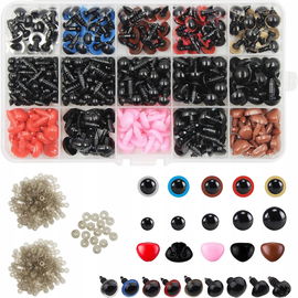 DaKuan - 752 szt. Plastikowych Bezpiecznych Oczu i Nosów z Podkładkami