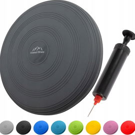 Poduszka powietrzna EVEREST FITNESS - średnica 33 cm, Czarna