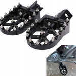 JFG RACING Podnóżki motocyklowe CNC - czarne, aluminiowe