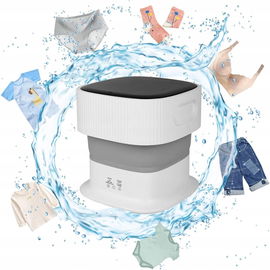 CEIEVER Mini pralka składana z jonami srebra i światłem UV