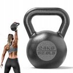 PROIRON Kettle Bell 24 kg - żeliwny odważnik do treningu siłowego