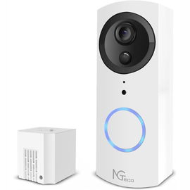 NGTeco Wideodzwonek WiFi 1080P HD, z Dzwonkiem, Alexa, IR, PIR