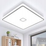 Ouesen Lampa LED sufitowa 24W 2050 lm IP44 5000K zimna biel kwadratowa