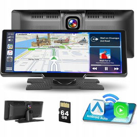 9,3-calowe radio Carplay i Android Auto, Bluetooth, HD, nadajnik FM