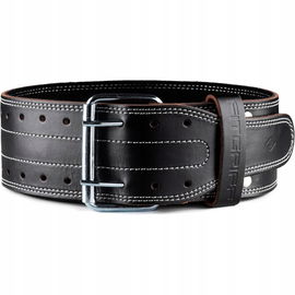 FITGRIFF Skórzany pas do podnoszenia ciężarów rozmiar L 75 - 105 cm Czarny