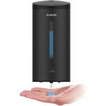 AIKE AK1205 - Automatyczny dozownik mydła naścienny 700 ml, czarny matowy