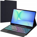 ROOFEI Etui z klawiaturą do Galaxy Tab S9 / S9 FE 11" - QWERTZ DE, Touchpad