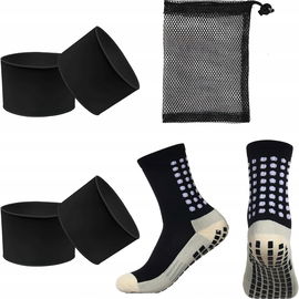 Scettar Zestaw silikonowych ochraniaczy piszczeli ze skarpetami Czarny
