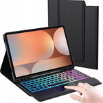 ROOFEI Etui z klawiaturą do Galaxy Tab S9+ 12,4" - QWERTZ DE, z touchpadem