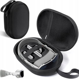 CoBak Etui do Apple Vision Pro z uchwytem - Czarne