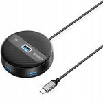 ORICO HUB USB C 4-portowy - superszybki adapter z przedłużanym kablem