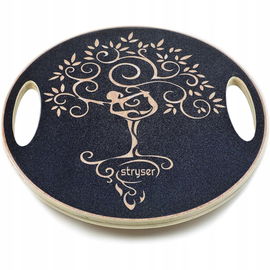 Stryser Drewniana Deska do Balansowania 39,5 cm - Trening Równowagi