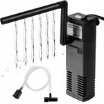 LUNEKUCK Wewnętrzny filtr akwariowy 4W 300L/H do akwarium 60L