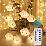 Sporgo łańcuch świetlny LED Chmurki 3 m, 20 diod, USB, timer, 8 trybów