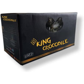 King Crocodile Węgiel Kokosowy Premium 1 kg, 27 x 27 mm Długi Czas Palenia