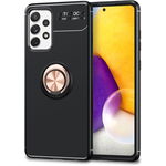 NALIA Etui do Samsung Galaxy A72- Silikonowe Etui z Obracanym Uchwytem 360°