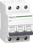 Schneider A9K02325 wyłącznik instalacyjny K60N 3P 25A, charakterystyka C