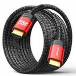 JSAUX Kabel HDMI 2.1 3M - 8K 60 Hz, 4K 120 Hz, 48 Gb/s, HDR10+