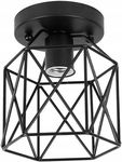 ZHMA Lampa sufitowa industrialna brązowa | styl retro, E27, A++