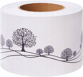 VisitRyl Samoprzylepna listwa tapetowa 10x500 cm | Desert Trees | PVC