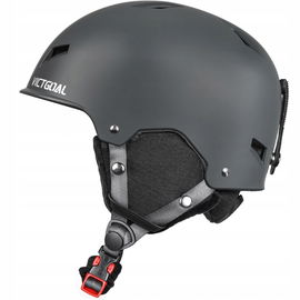 VICTGOAL Kask narciarski snowboardowy regulowany rozmiar L, szary